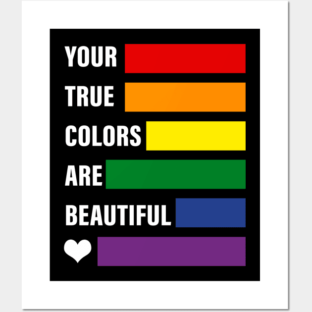 your true colors are beautiful Wall Art by vintage-corner